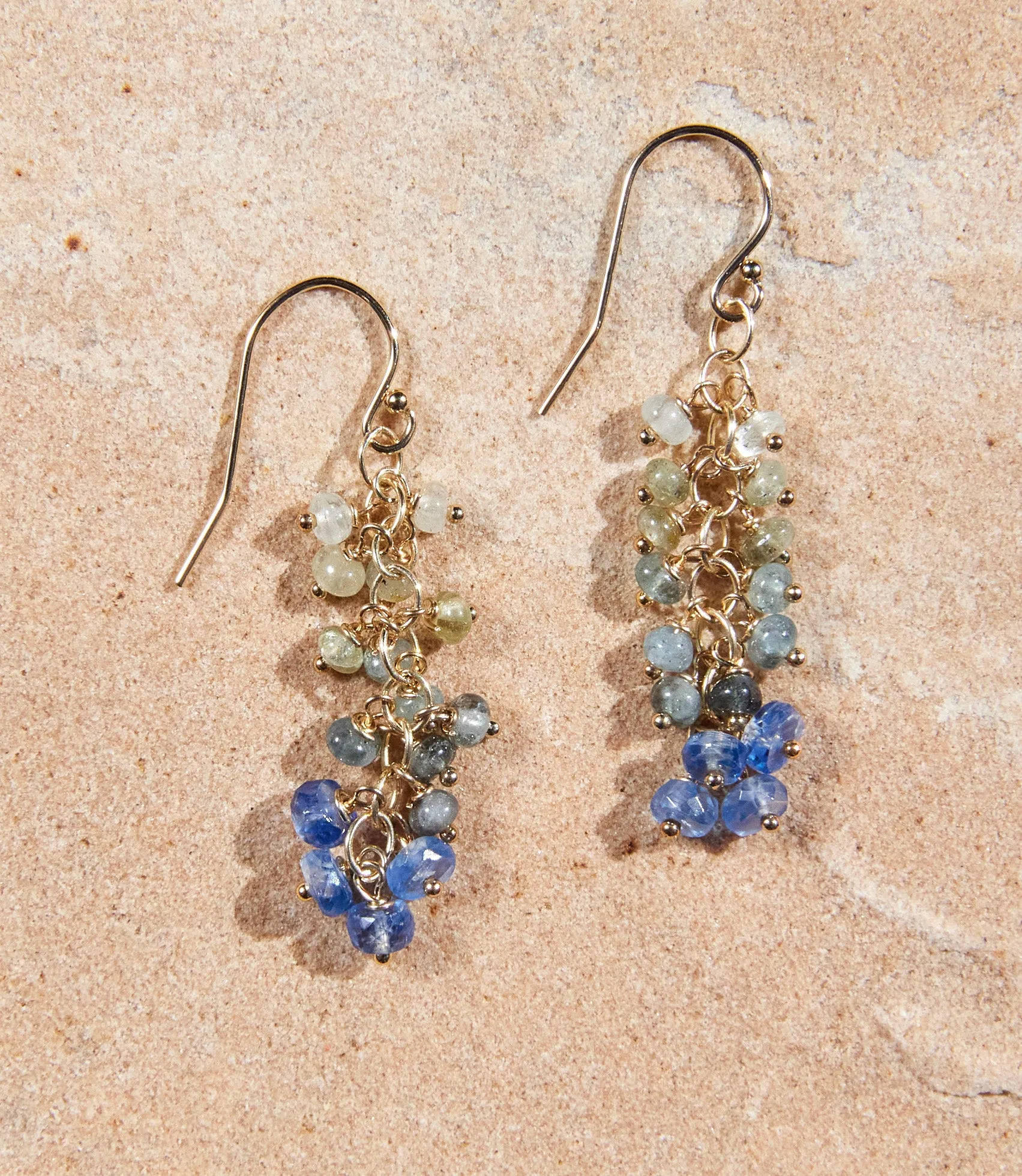 Beaded Cluster Earrings