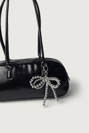 BEADED RIBBON BAG CHARM