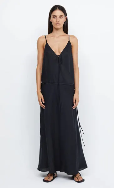 Bec and Bridge      BEC + BRIDGE - JAYDEN WRAP MAXI DRESS (BLACK)  FINAL SALE