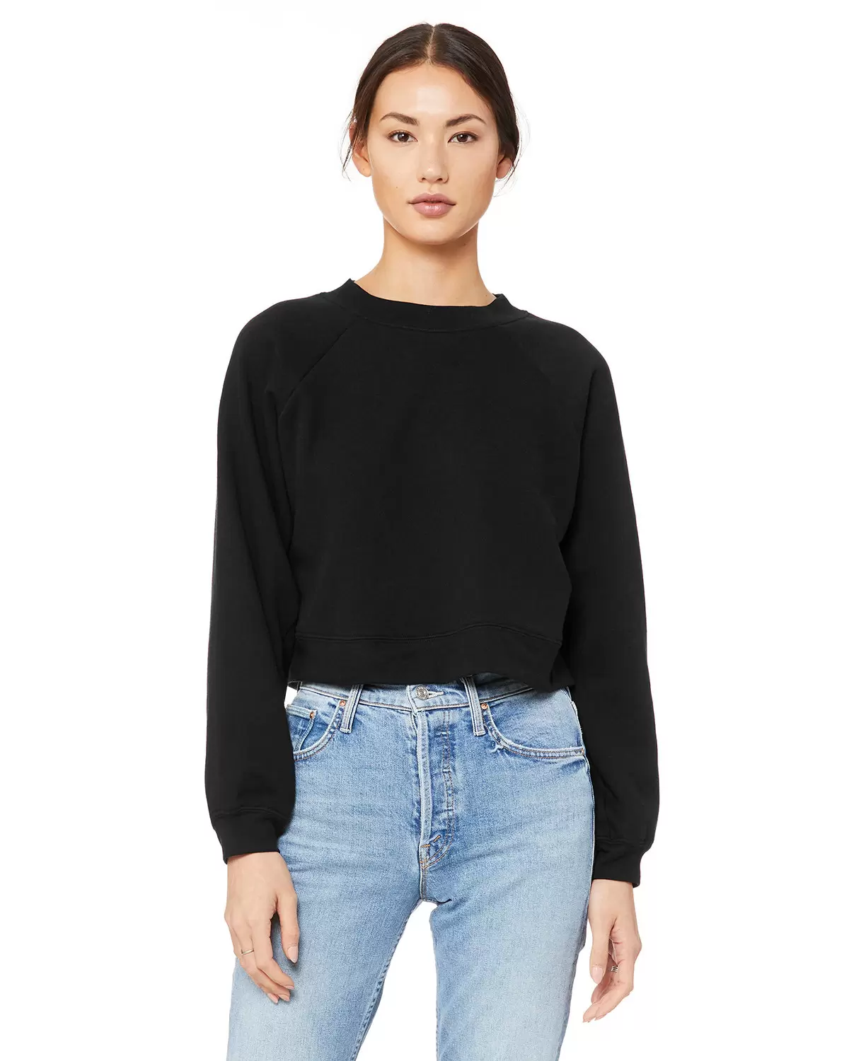 Bella + Canvas 7505 Fast Fashion Women's Raglan Pullover Fleece SKU: 7505