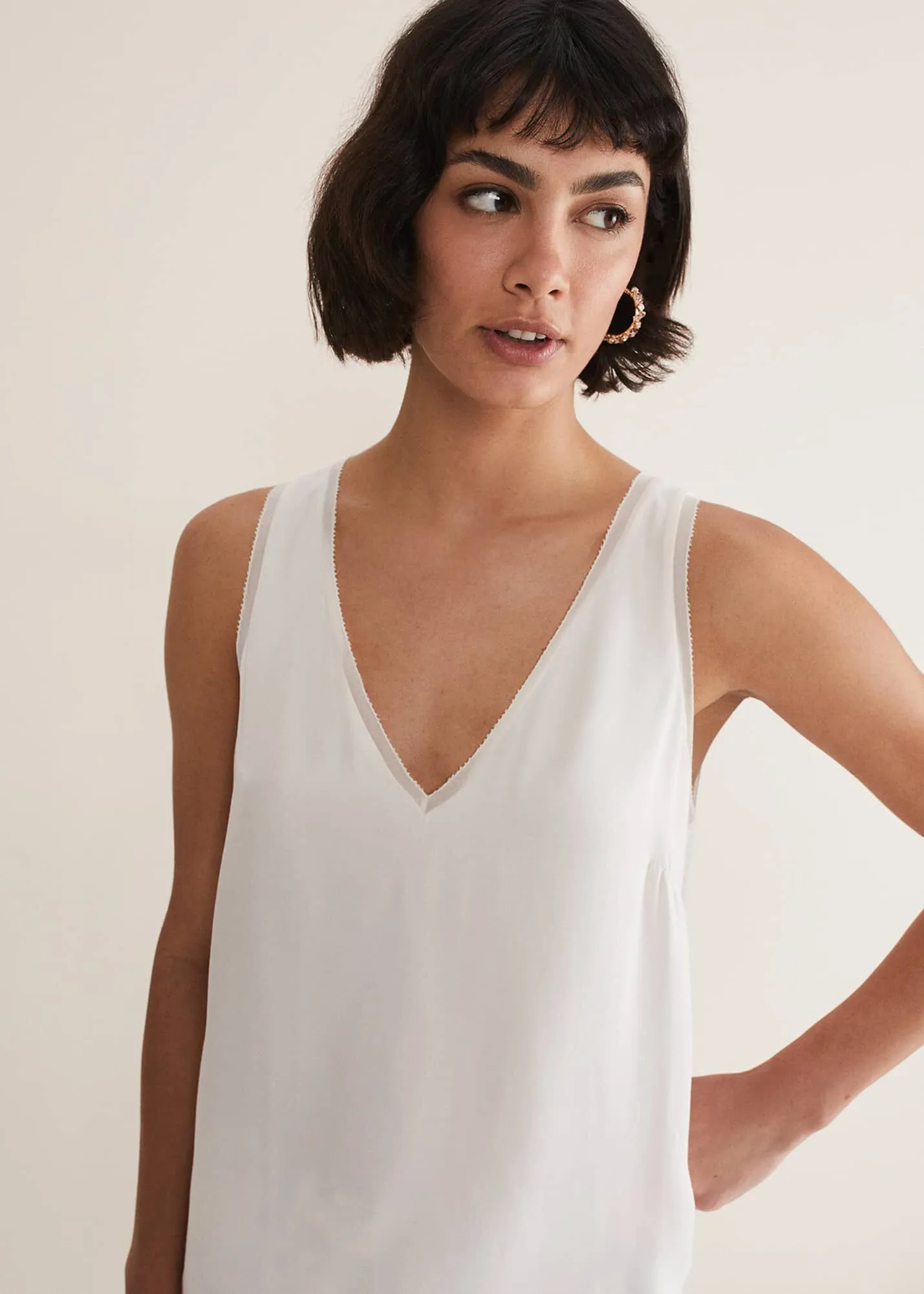 Bellamy Satin Sleeveless Top