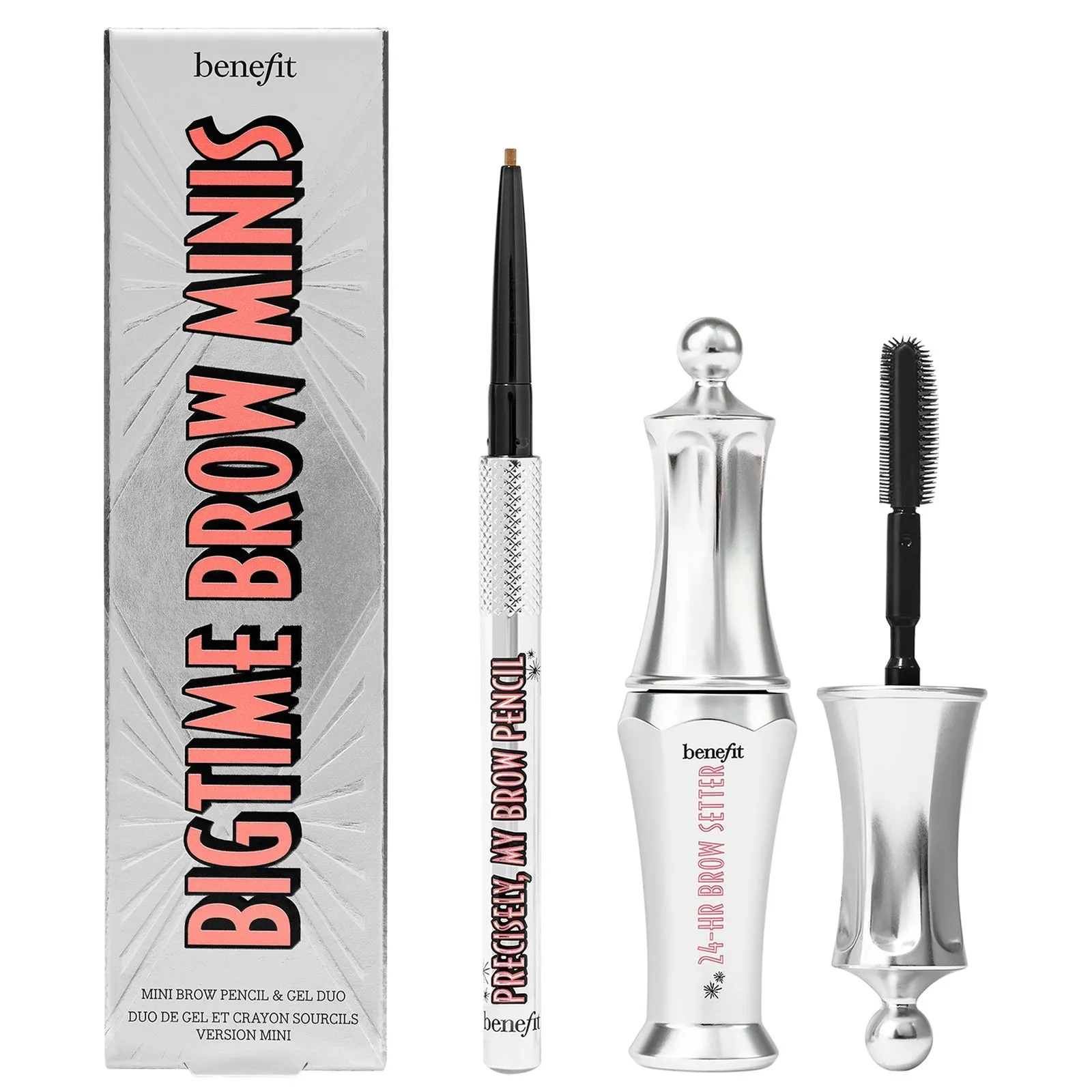 benefit Bigtime Brow Minis - Precisely, My Brow Pencil and Gel Setter Duo (Various Shades) - Warm Golden Blonde