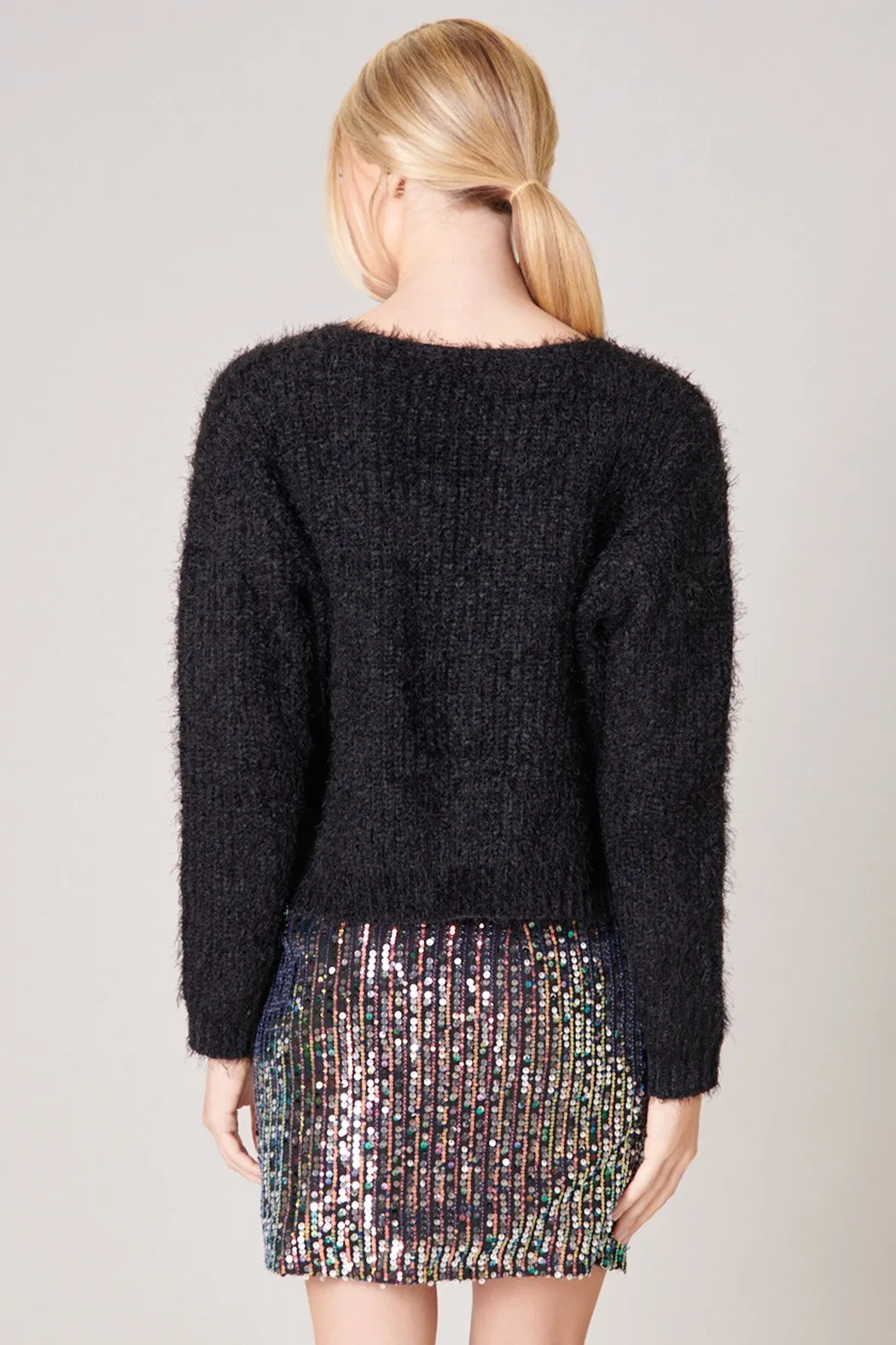 Berry Bliss Eyelash Cardigan