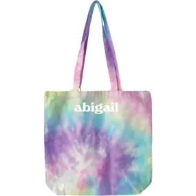 Bffs & Babes Women's Personalized  Multie Tie-Dye Tote