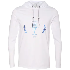 Bible Verse Men Long Sleeve T-Shirt Hoodie - Lead Me To The Rock That Is Higher Than I ~Psalm 61:2~ Design 10