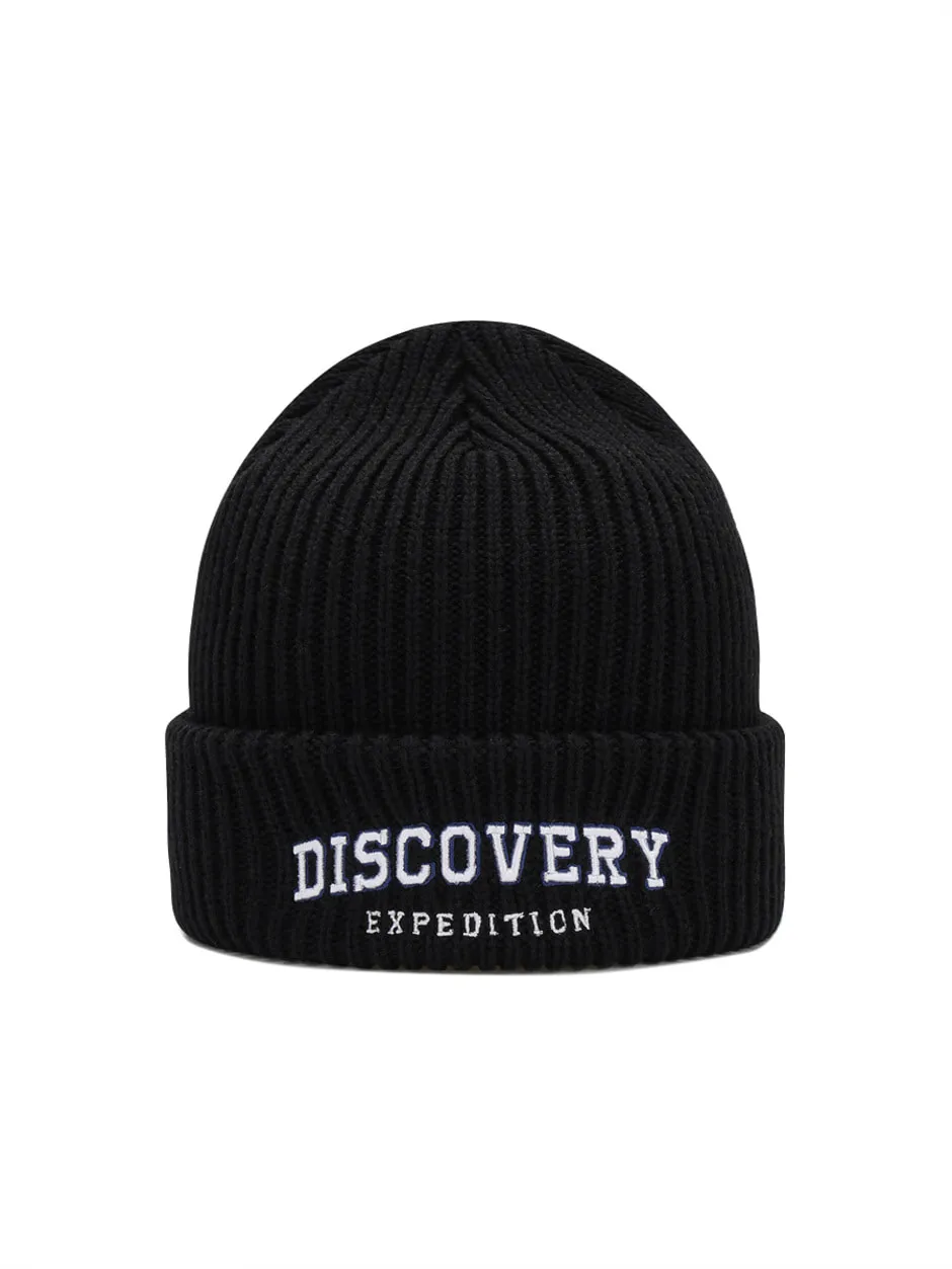 Big Logo Long Beanie Black