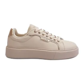 Big Star Women's Sneakers NN274334 Memory Foam System Beige