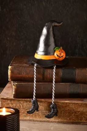 Black Halloween Witches Hat Ornament