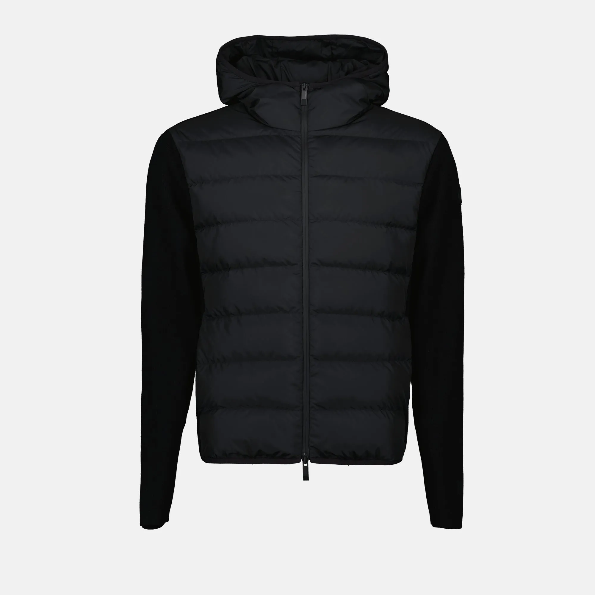 Black Mixed-Material Jacket