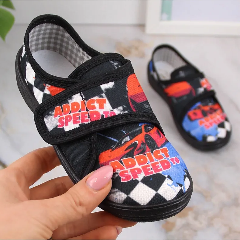 Black Nazo N019SAW boy sneakers for kindergarten school