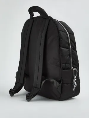 Black Puffy Padded Backpack | Women | George at ASDA
