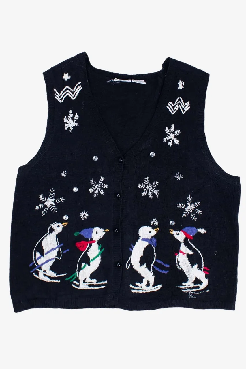 Black Ugly Christmas Vest 54879