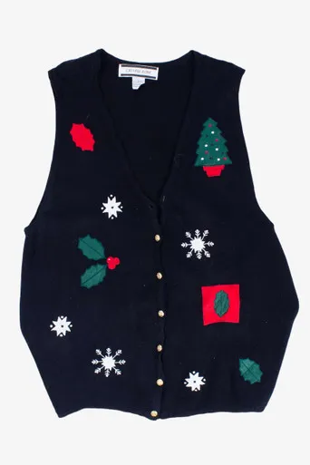 Black Ugly Christmas Vest 54882