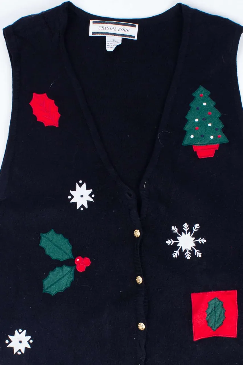 Black Ugly Christmas Vest 54882