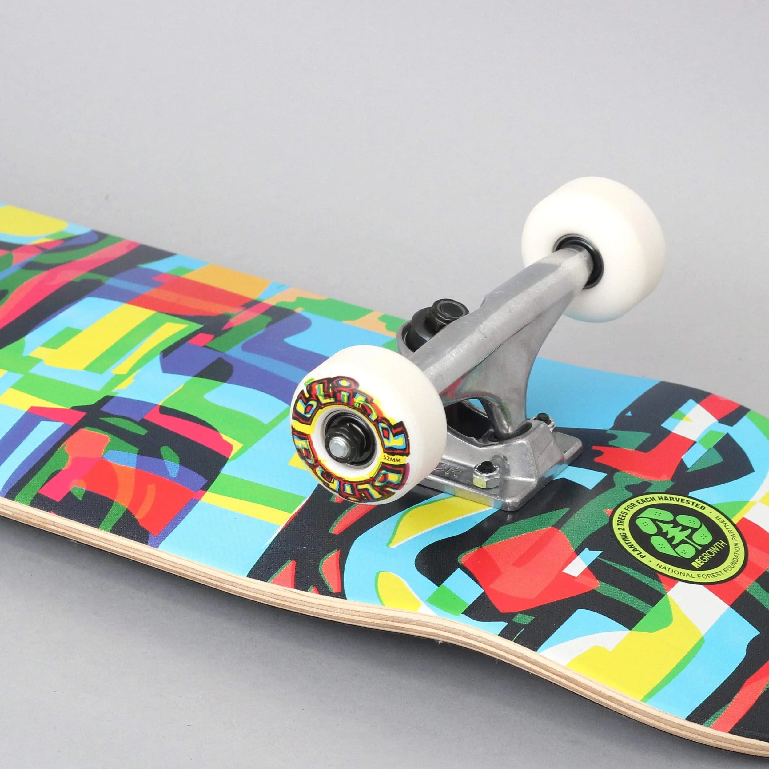 Blind 7.875 Logo Glitch FP Complete Skateboard Blue