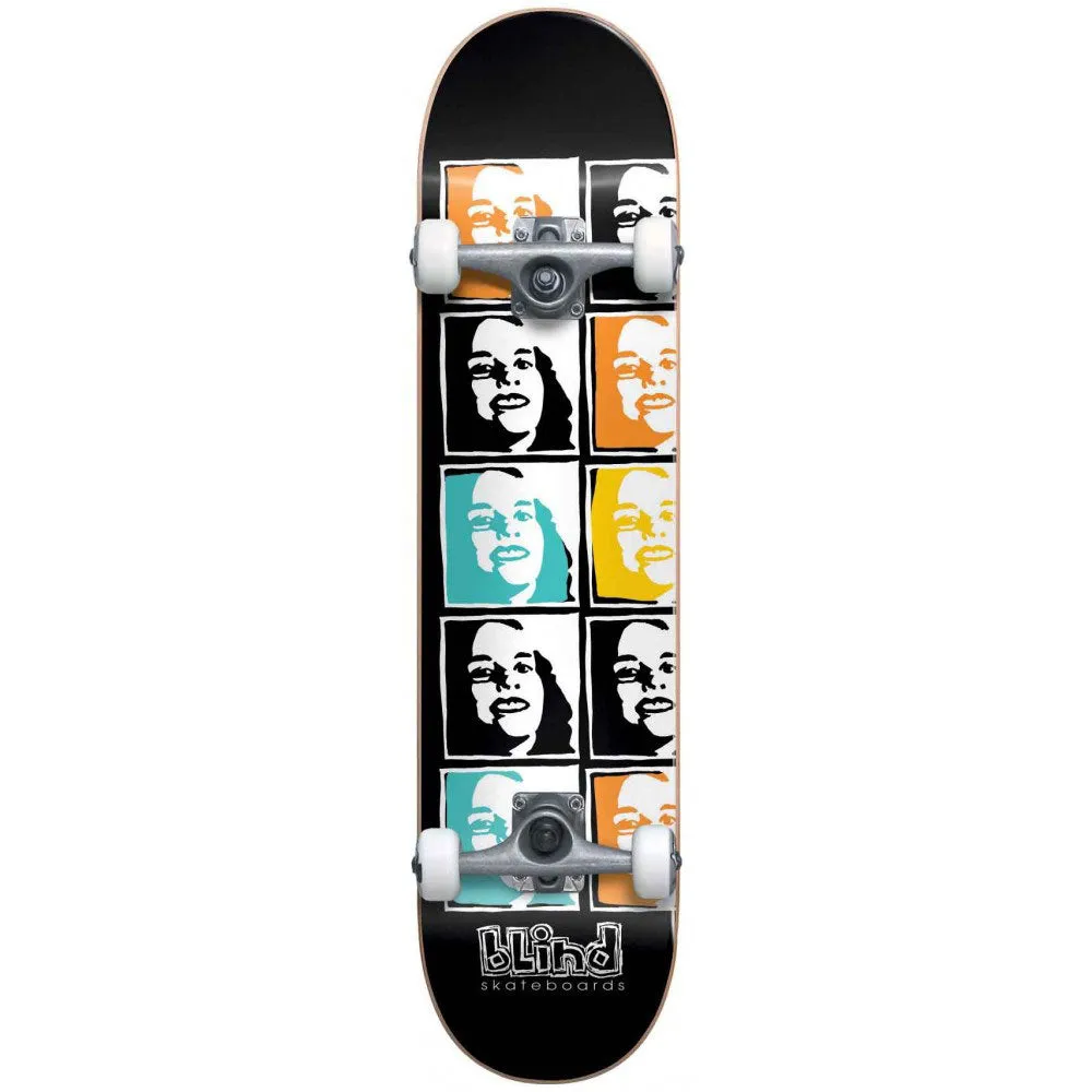 Blind Psychedlic Multi Girl 7.625 Complete Skateboard - Black