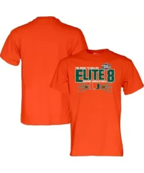 Blue 84 Miami (FL) Hurricanes NCAA Miami Hurricanes 2023 NCAA Basketball Tournament March Madness Elite Eight T-Shirt
