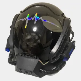 Blue LED Cyberpunk Helmet