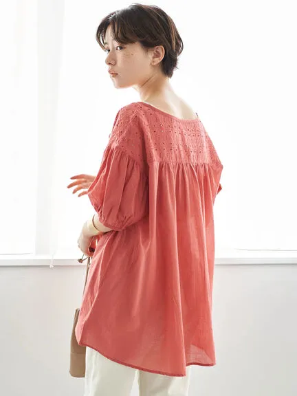 Bobo Tokyo Yukata Short Sleeve Lace Tunic