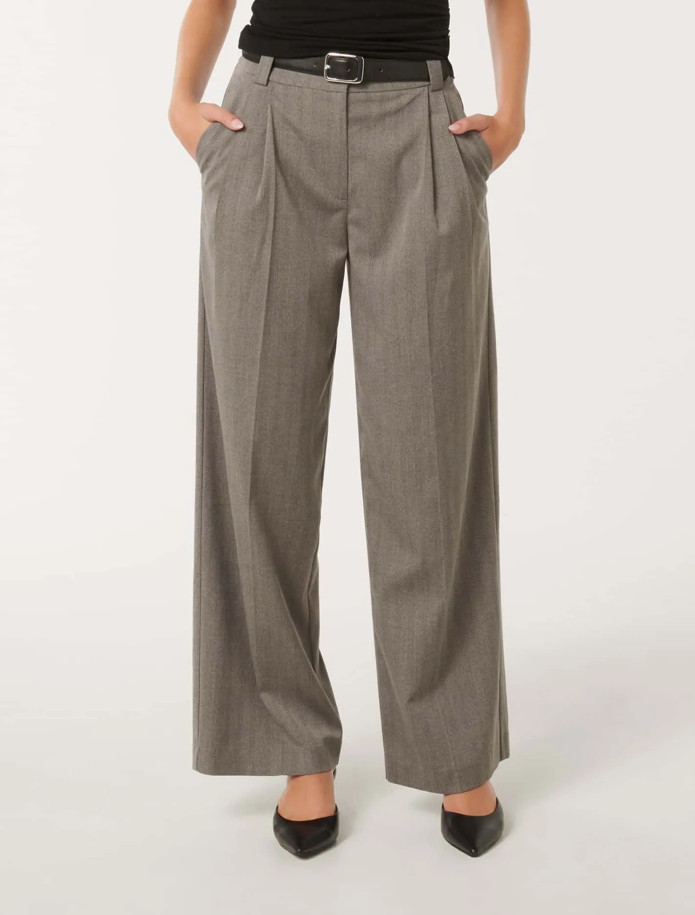 Bonnie Belted Wide-Leg Pants