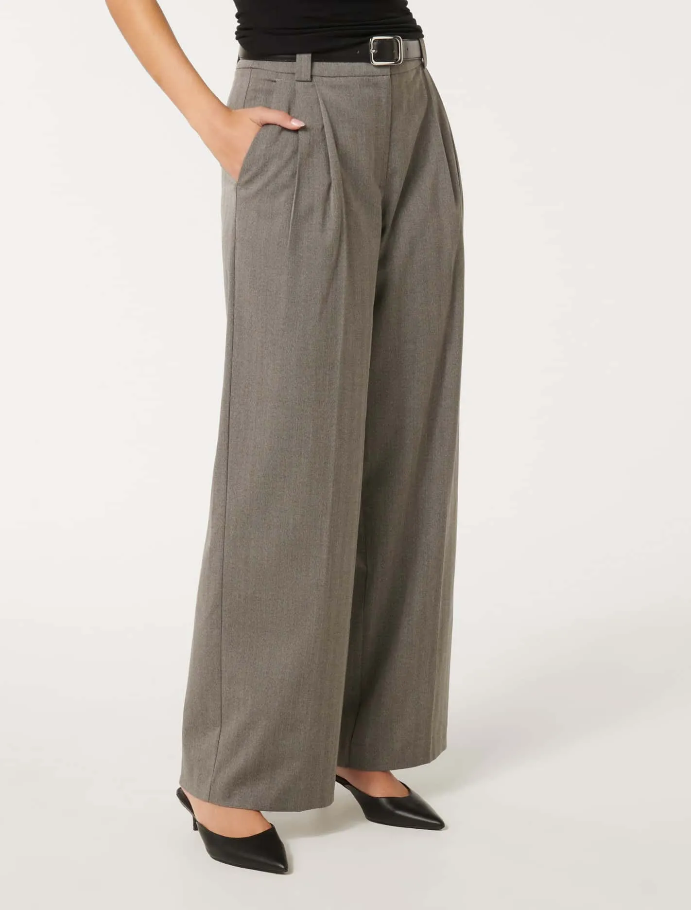 Bonnie Belted Wide-Leg Pants