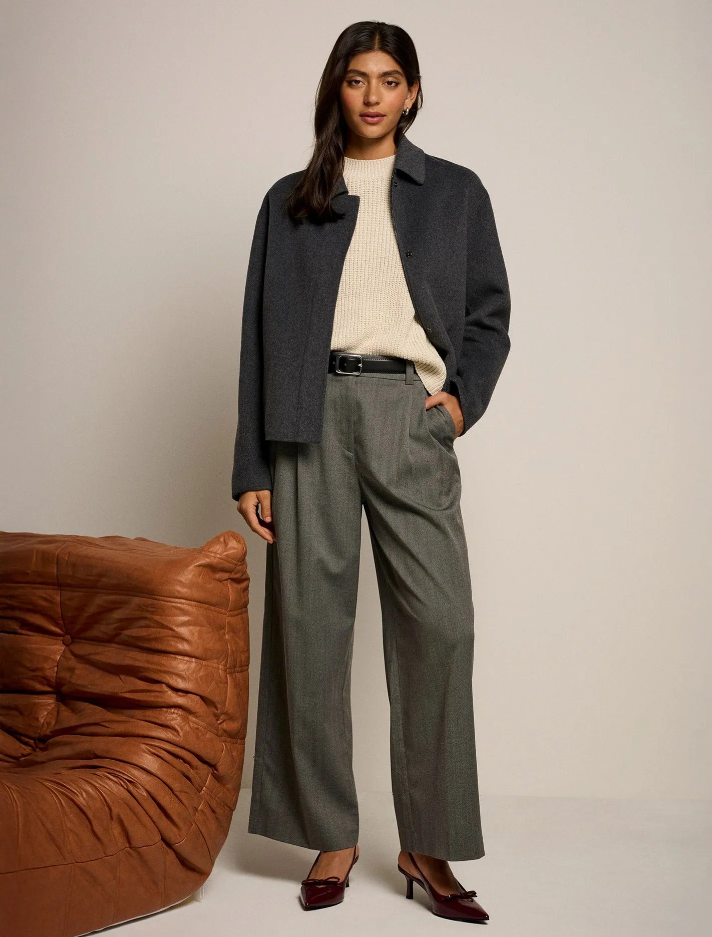 Bonnie Belted Wide-Leg Pants