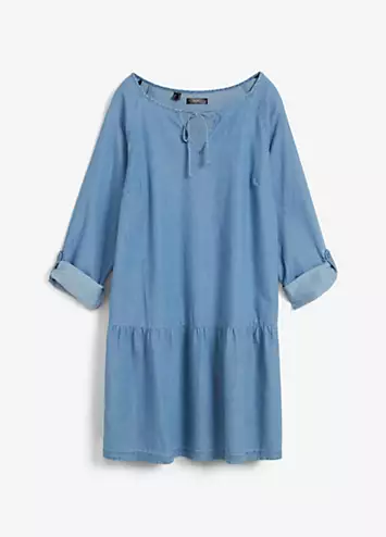 bonprix Flounced Denim Tunic | Grattan