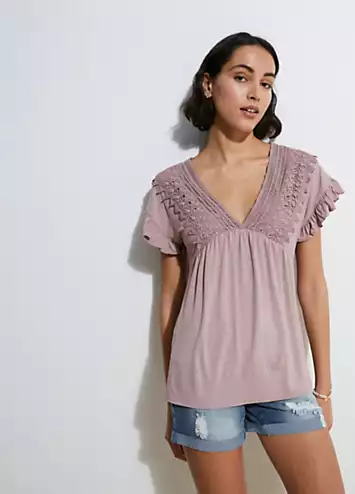 bonprix Lace Bib Tunic | Grattan