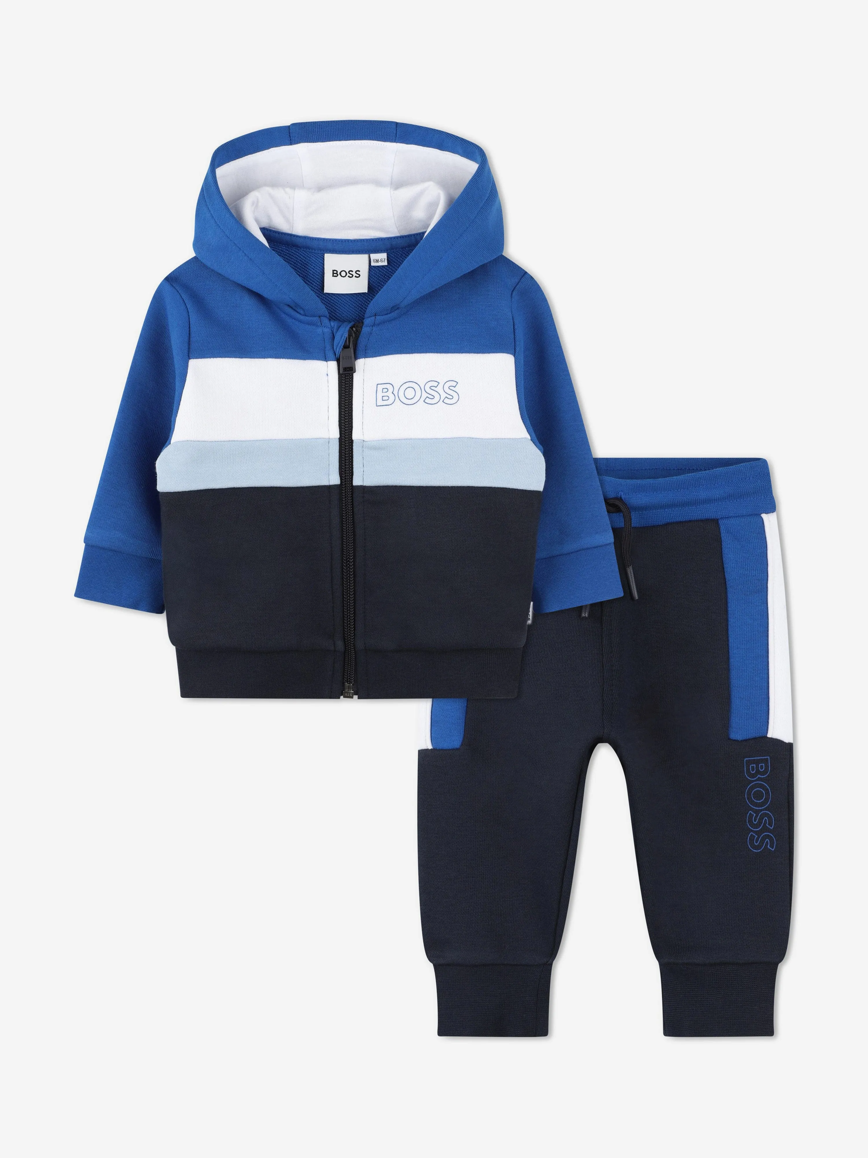 BOSS Baby Boys Logo Tracksuit in Navy