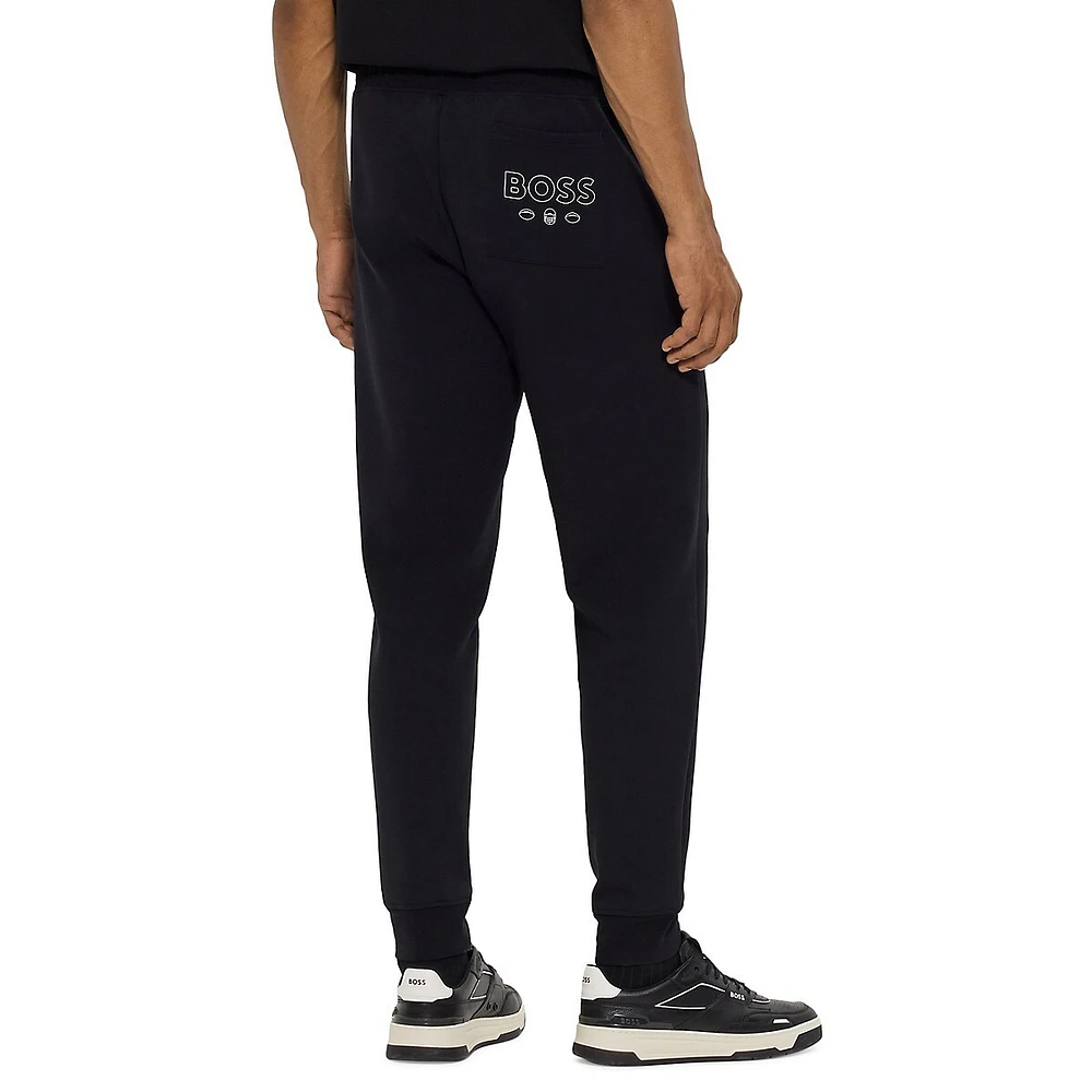 BOSS BOSS x NFL Collaborative Branding Cotton-Blend Tracksuit Pants