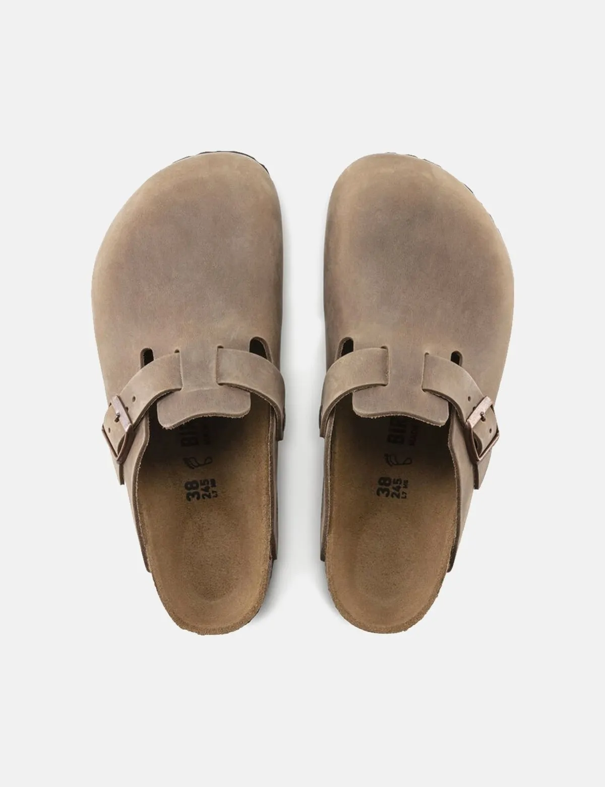 Boston Oiled Leather Narrow Sandals - Tabacco Brown