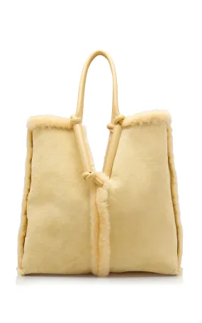 Bottega Veneta Reversible Oversized Shearling Tote Bag