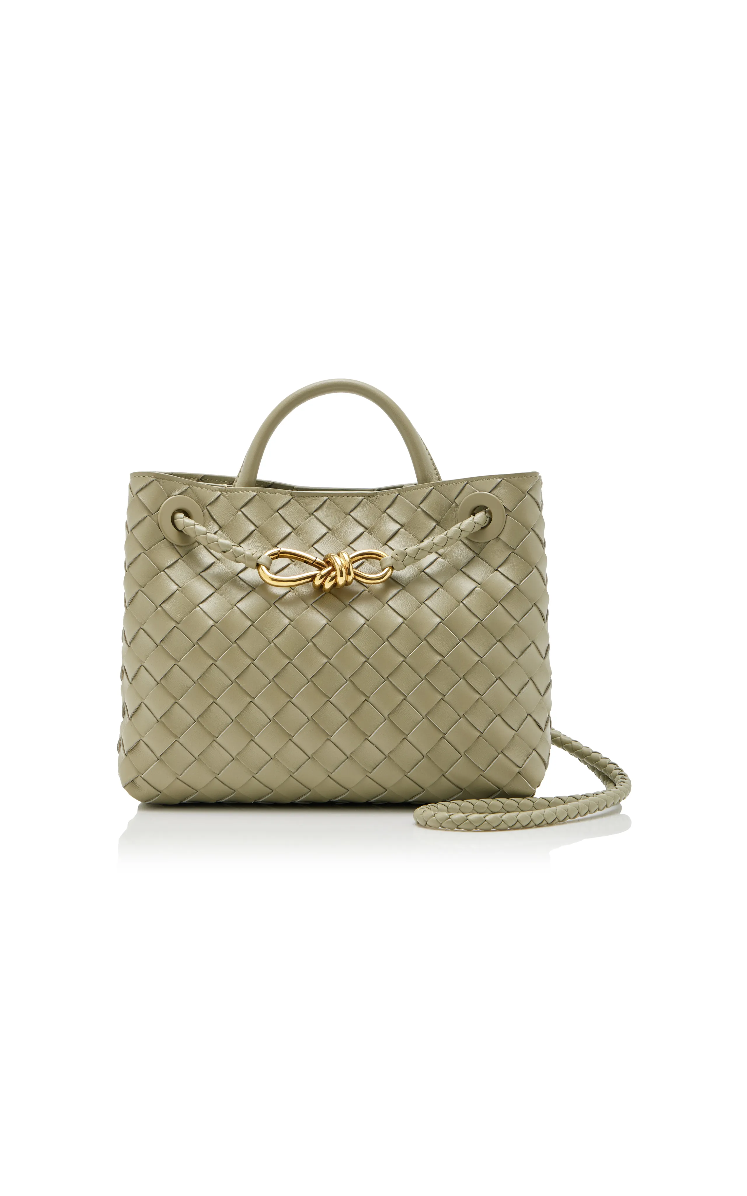 Bottega Veneta Small Andiamo Intrecciato Leather Bag