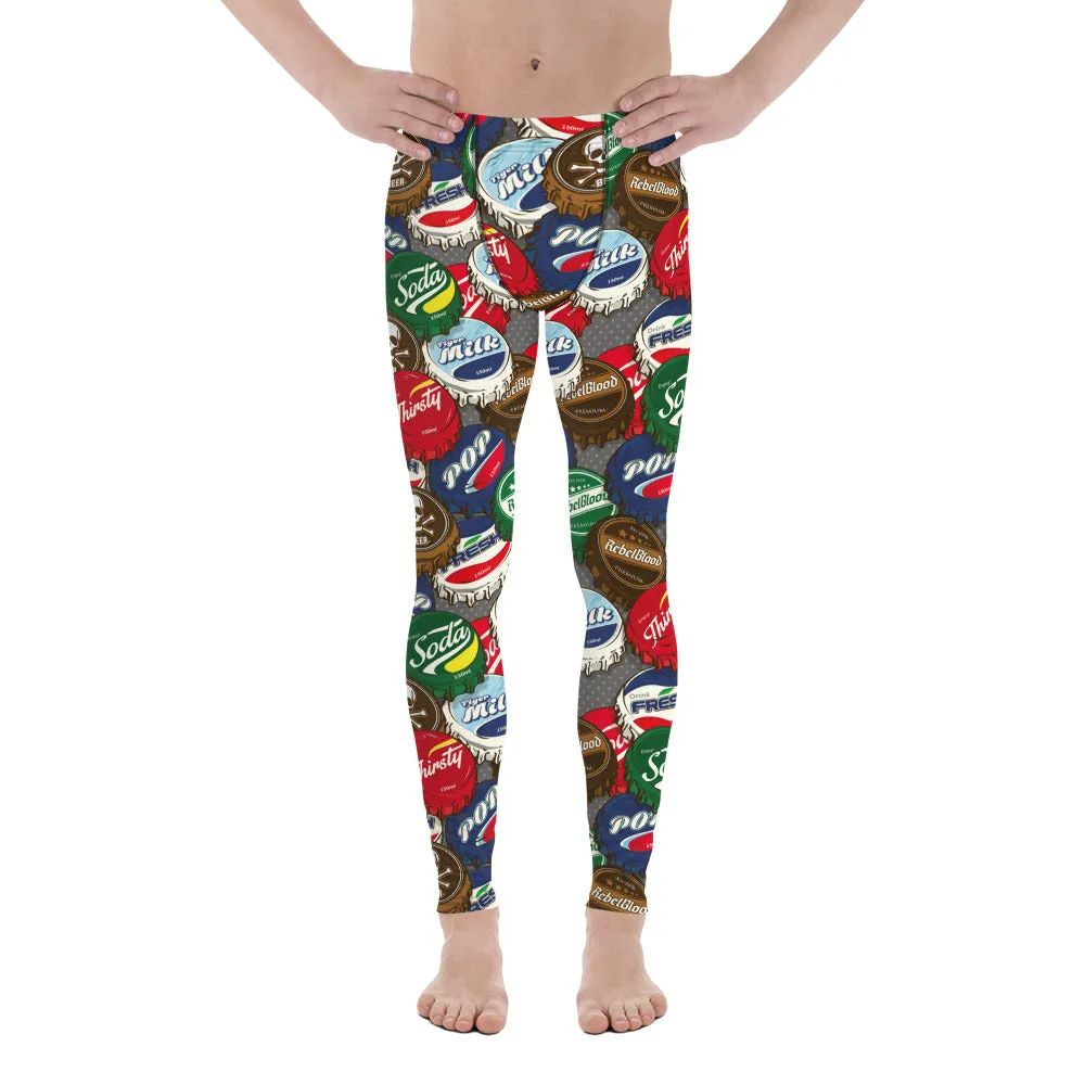Bottle Caps Men's Leggings
