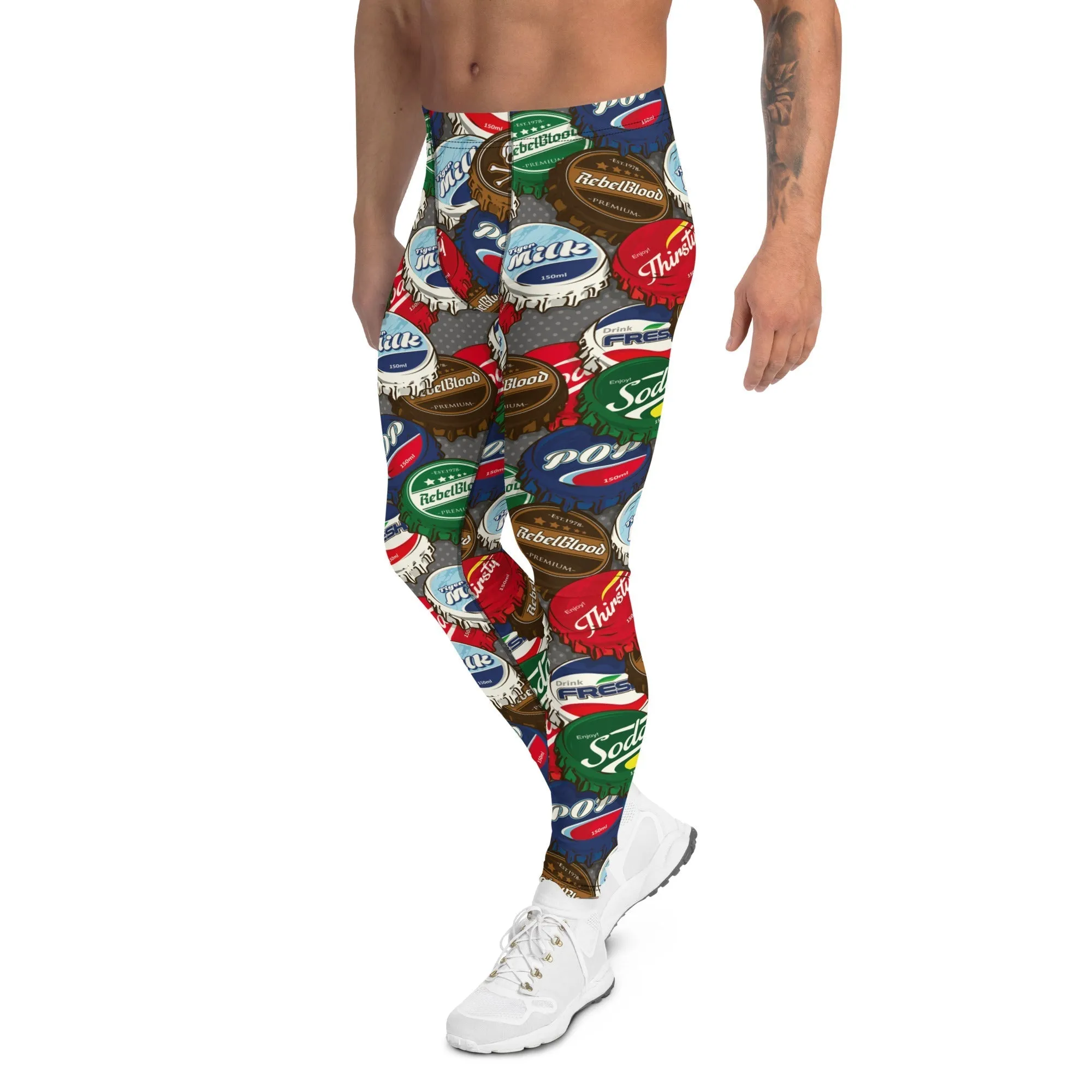 Bottle Caps Men's Leggings