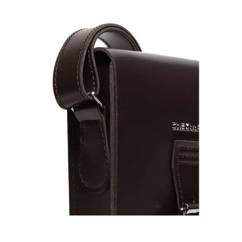 Box Crossbody- Burgundy Kiev+ Smooth