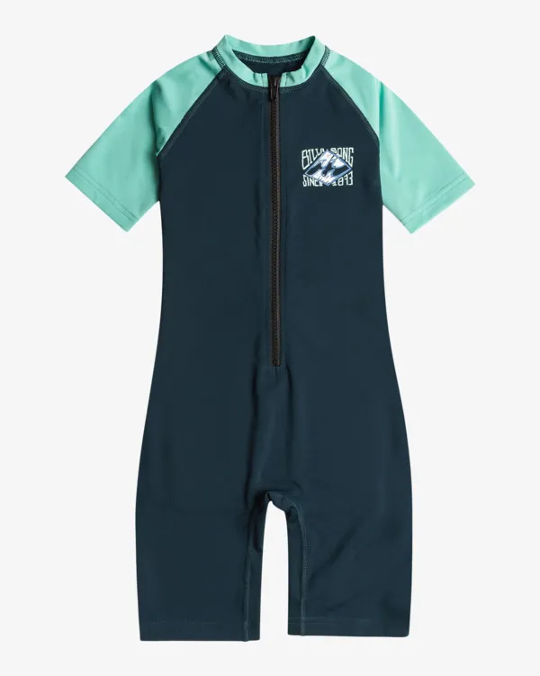 Boxed In - Short Sleeve One-Piece Rash Vest for Toddlers