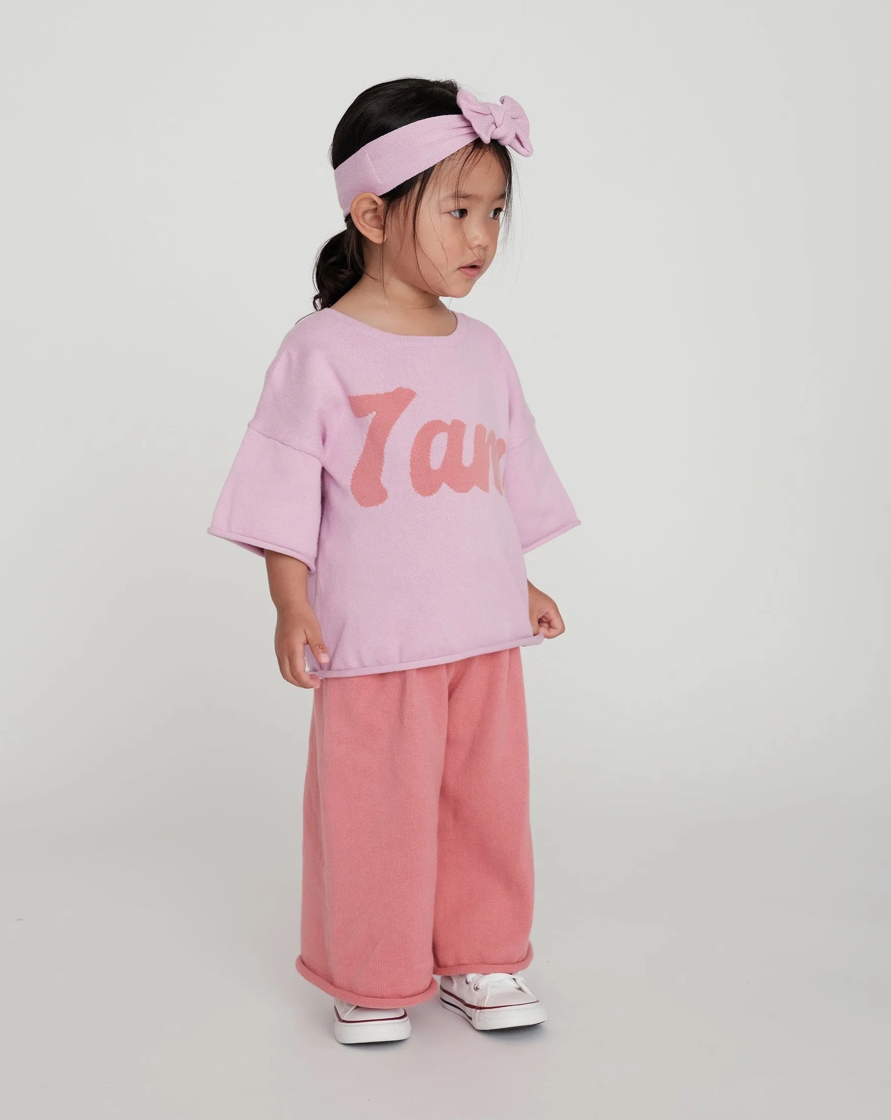 Boxy Cotton Wide Pants | Coral