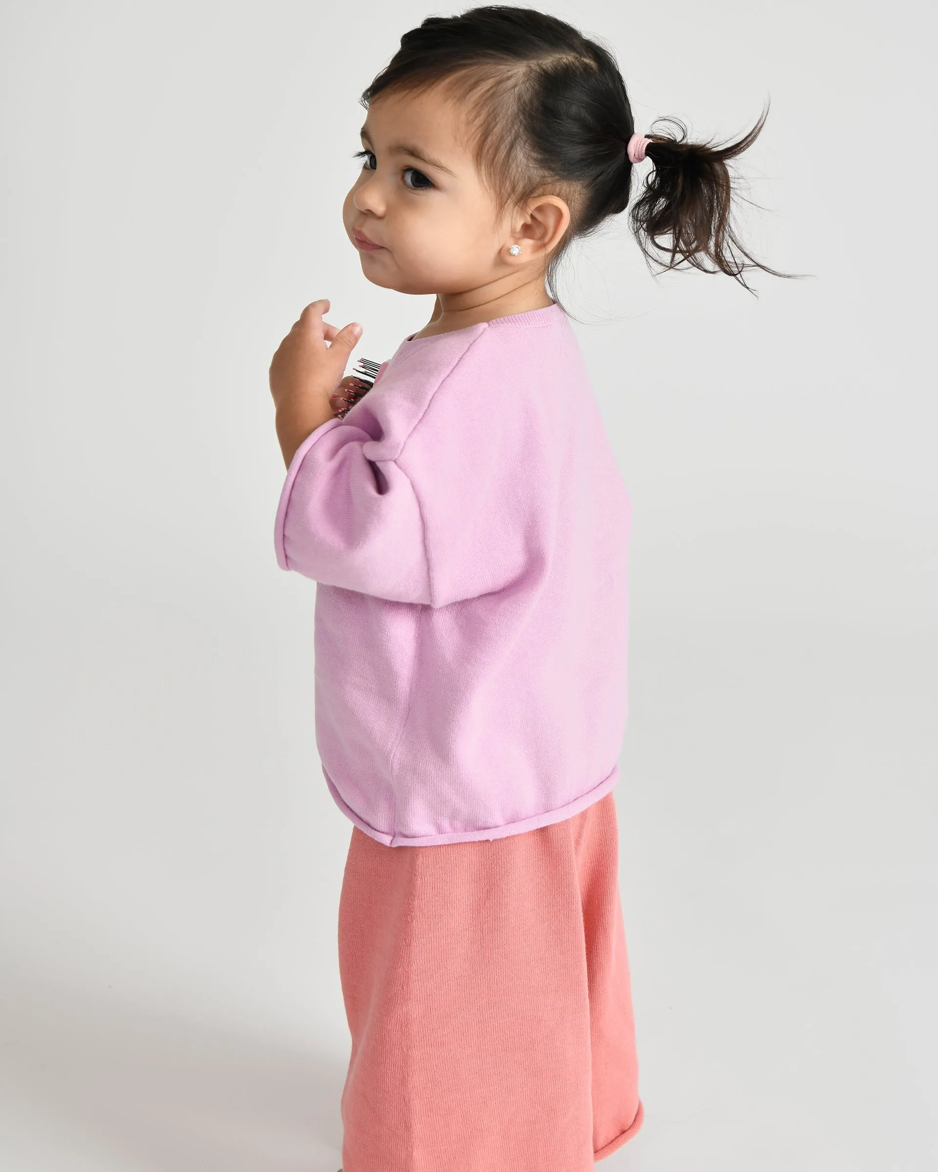 Boxy Cotton Wide Pants | Coral
