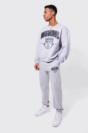 Boxy Official Varsity Sweatshirt Tracksuit