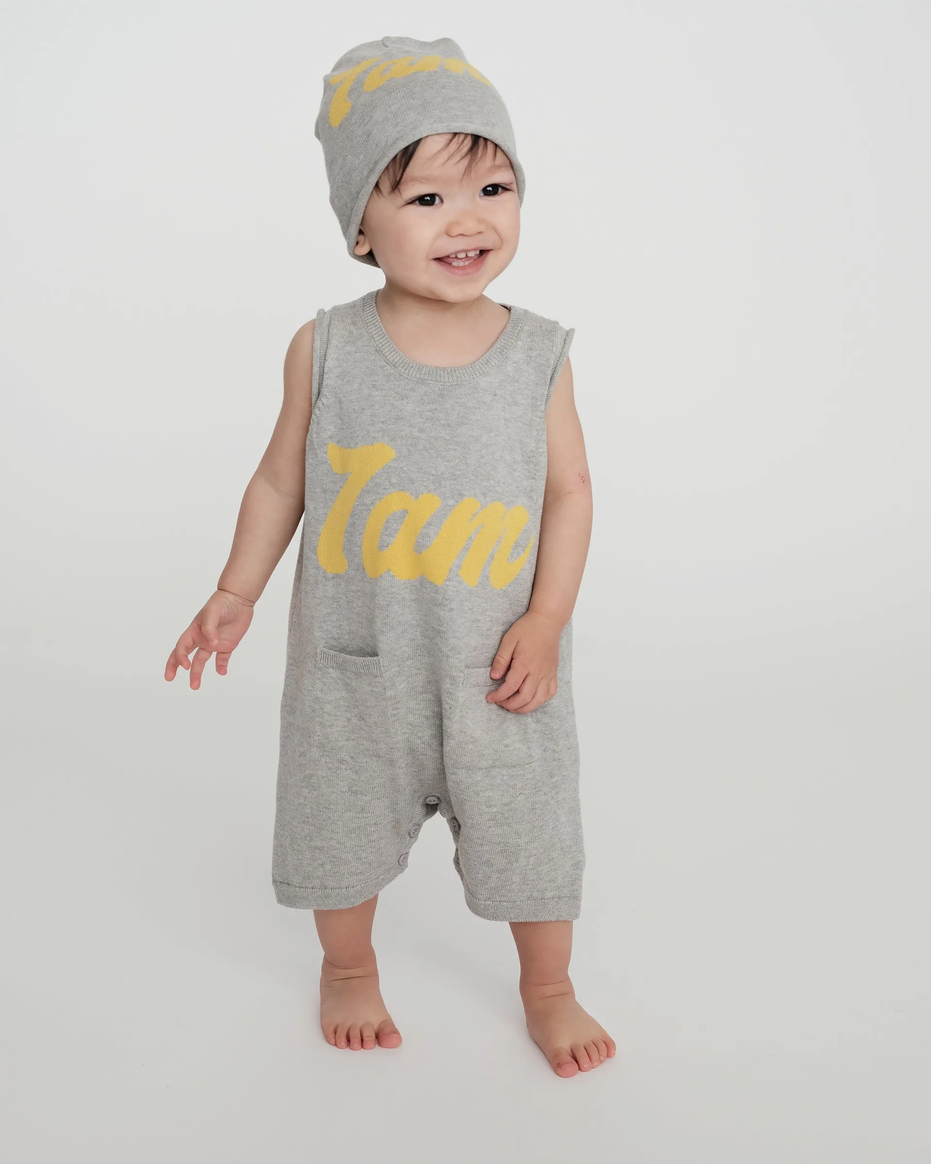 Boxy Romper | Grey