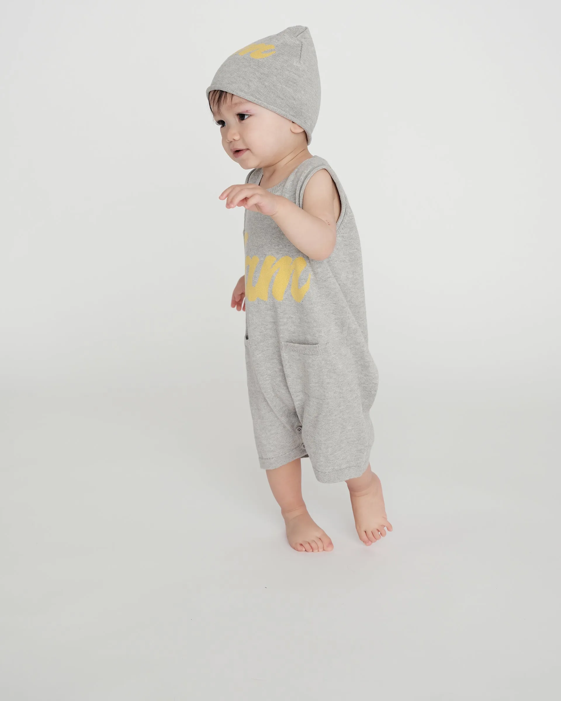 Boxy Romper | Grey