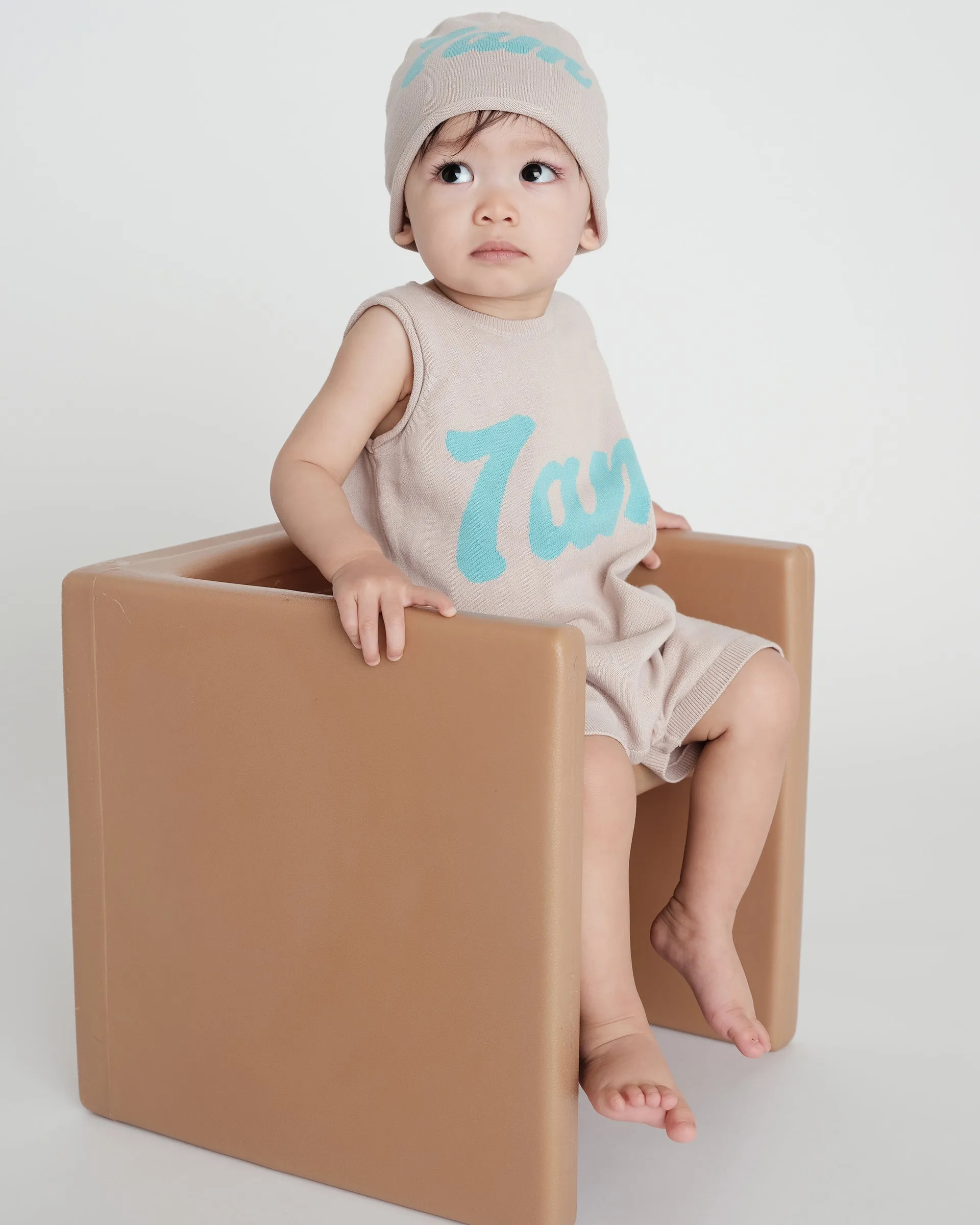 Boxy Romper | Oat