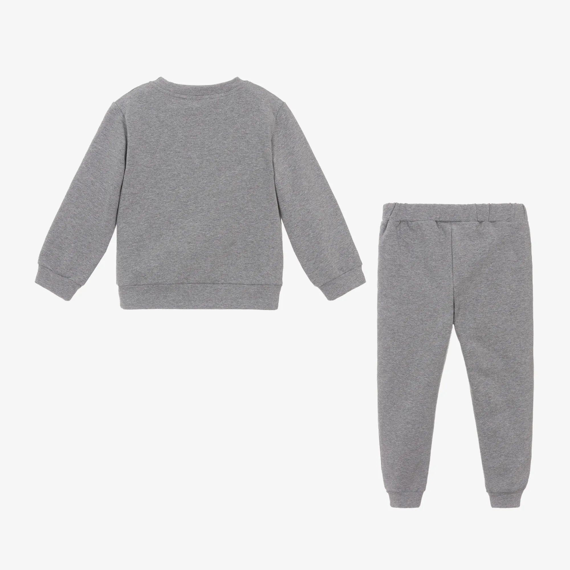 Boys Grey Cotton Teddy Bear Tracksuit