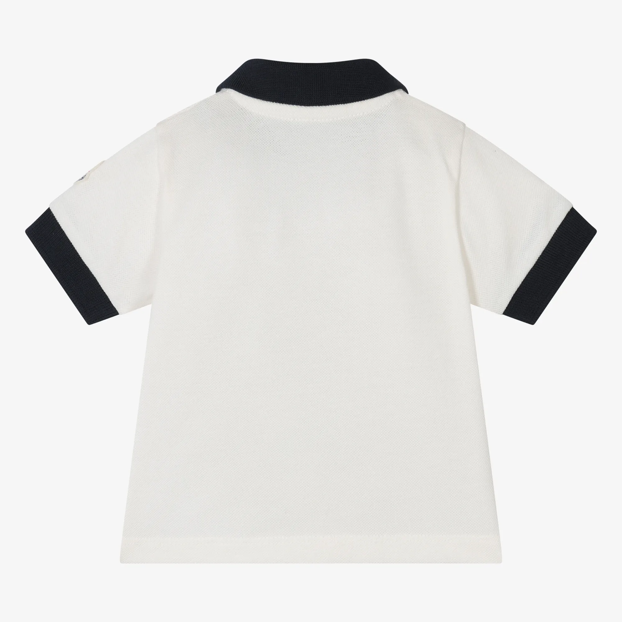 Boys Ivory Cotton Polo Shirt