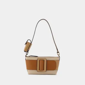 Boyy  Buckle Pouchette Bag in Brown Leather