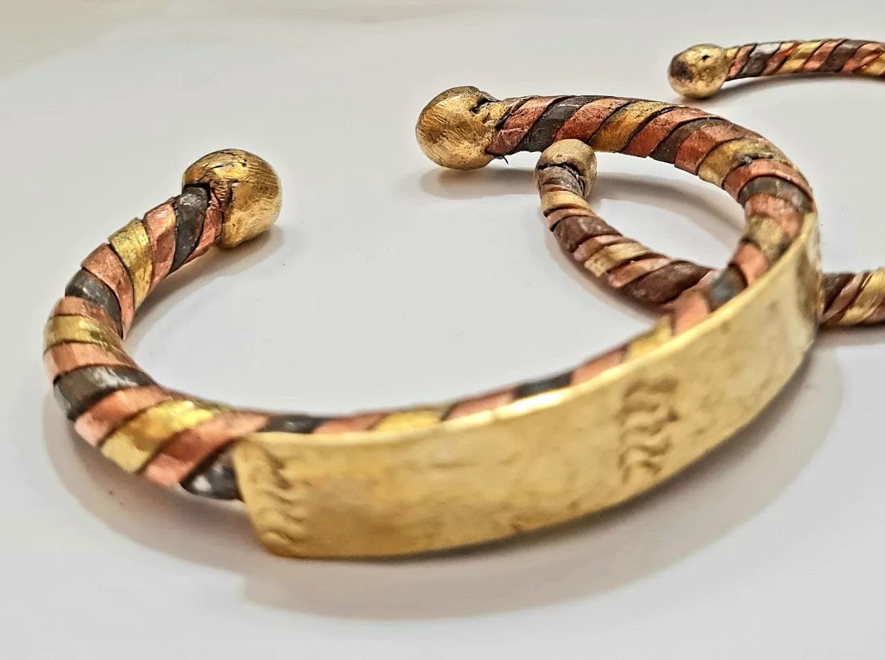 Bracelet Africain 3 Métaux Lamou Ndiakhass - Authentique Protection Ancestrale