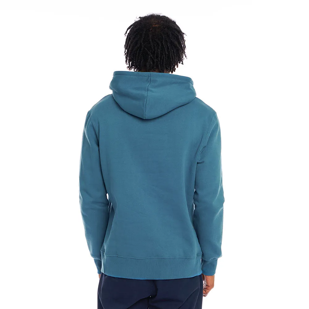 Branded Hoodie                             Blue Steel