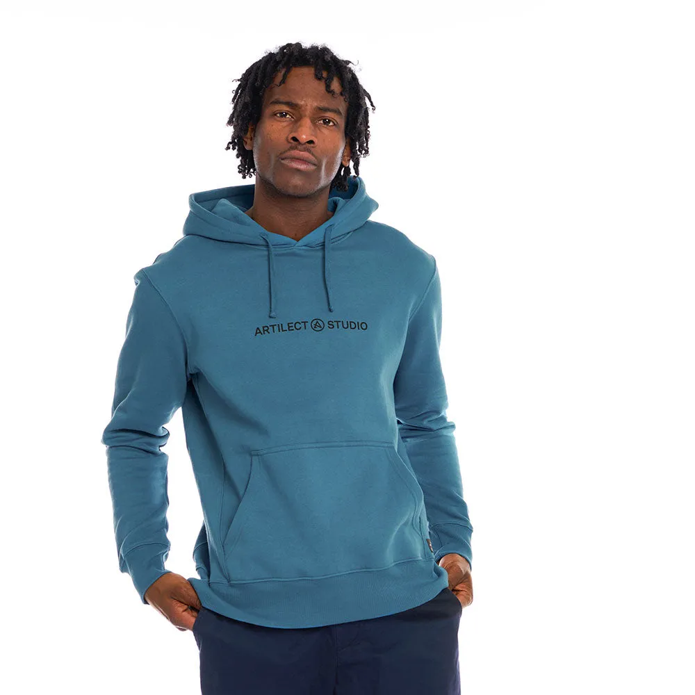 Branded Hoodie                             Blue Steel
