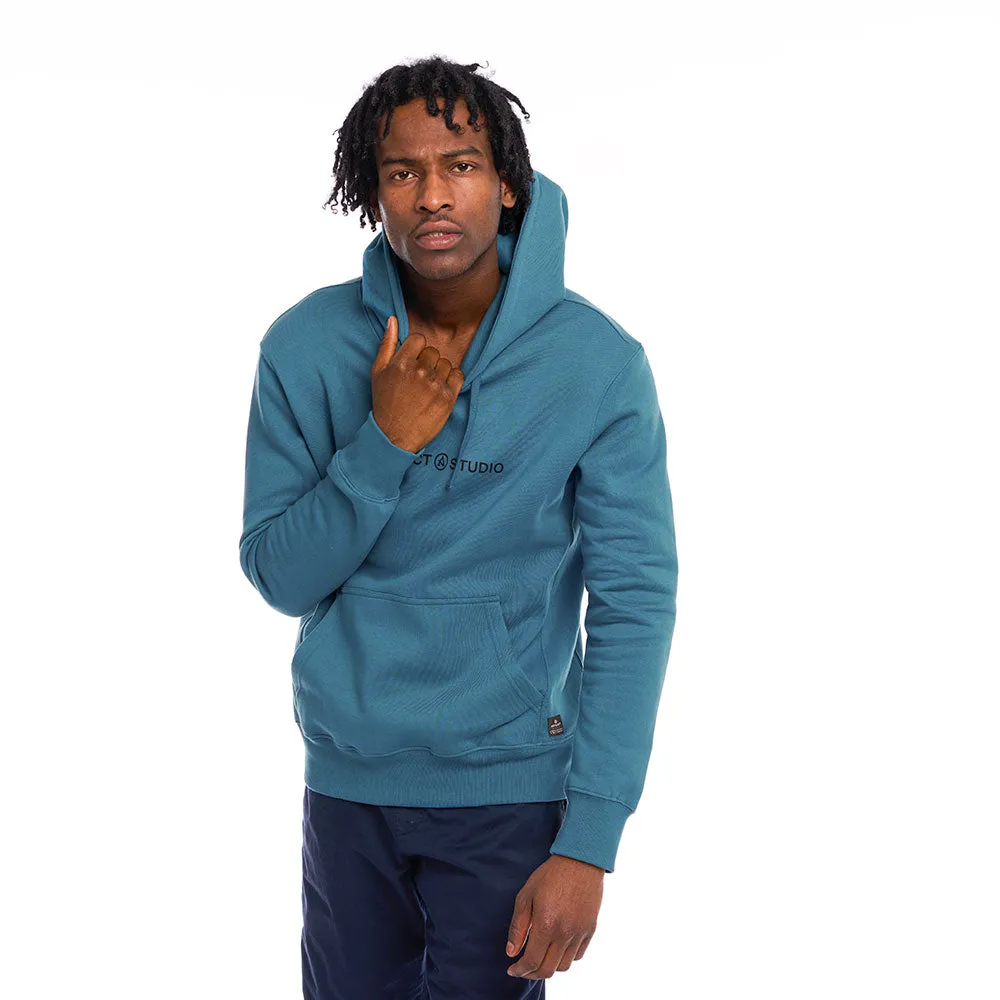 Branded Hoodie                             Blue Steel